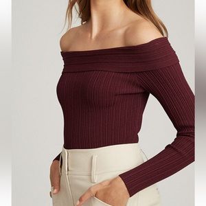 Reiss Tate Off the Shoulder Top - Size Medium - NWT